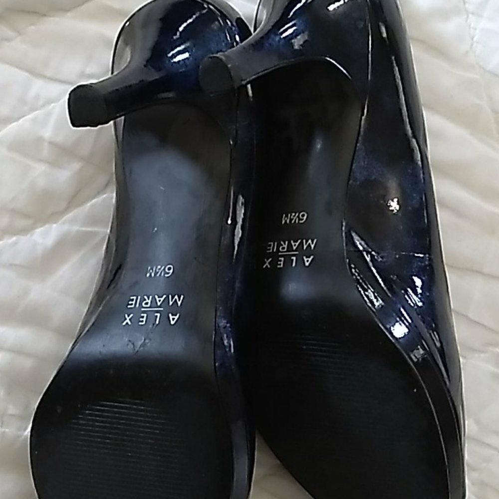 (Sh#08) Alex Marie Black Cashmere pumps - Picture 4 of 6